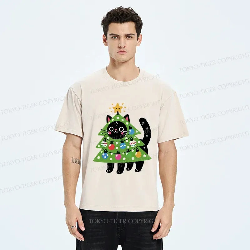 Japanese Vintage Washed Cat Tee