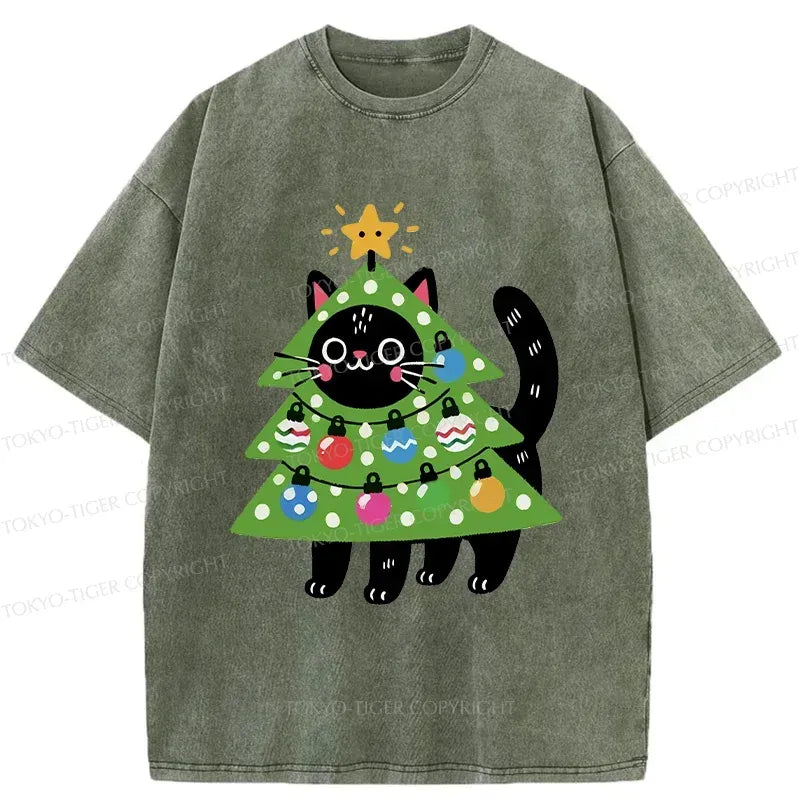 Japanese Vintage Washed Cat Tee