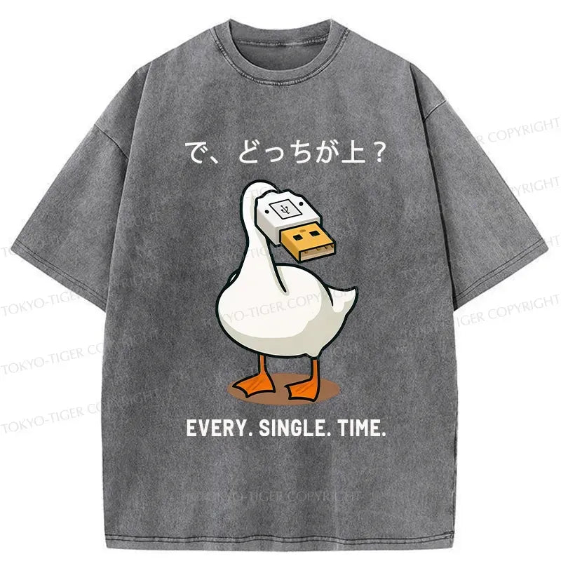 Japanese vintage washed unisex t-shirt