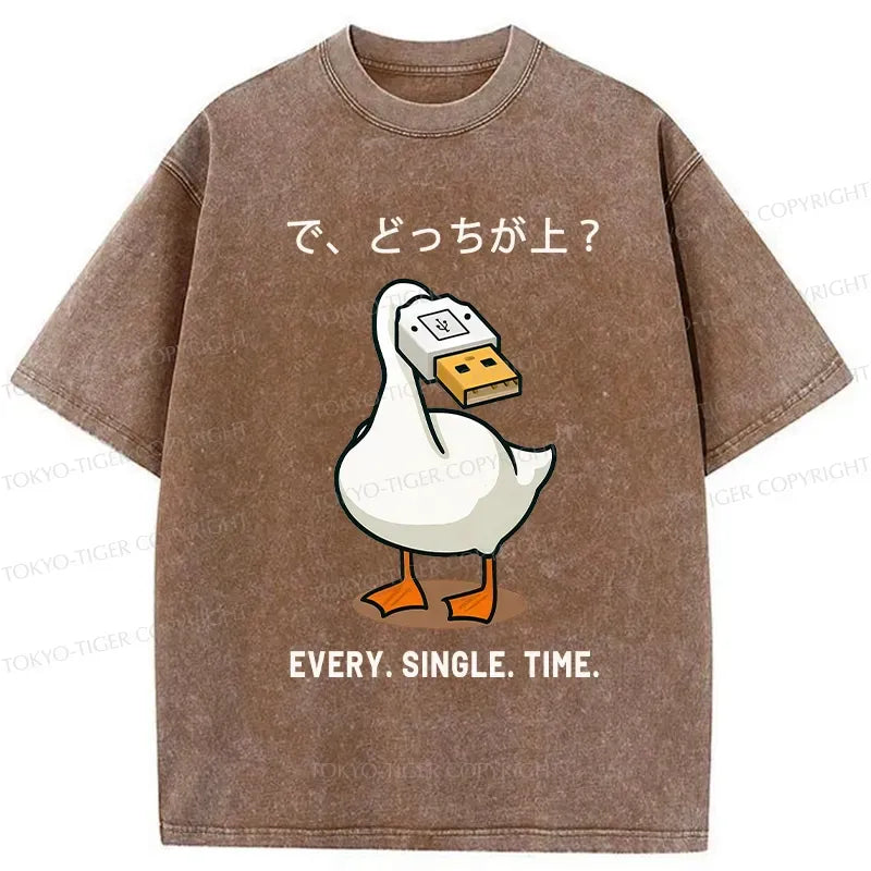 Japanese vintage washed unisex t-shirt