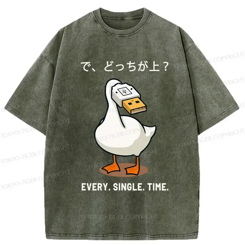 Japanese vintage washed unisex t-shirt