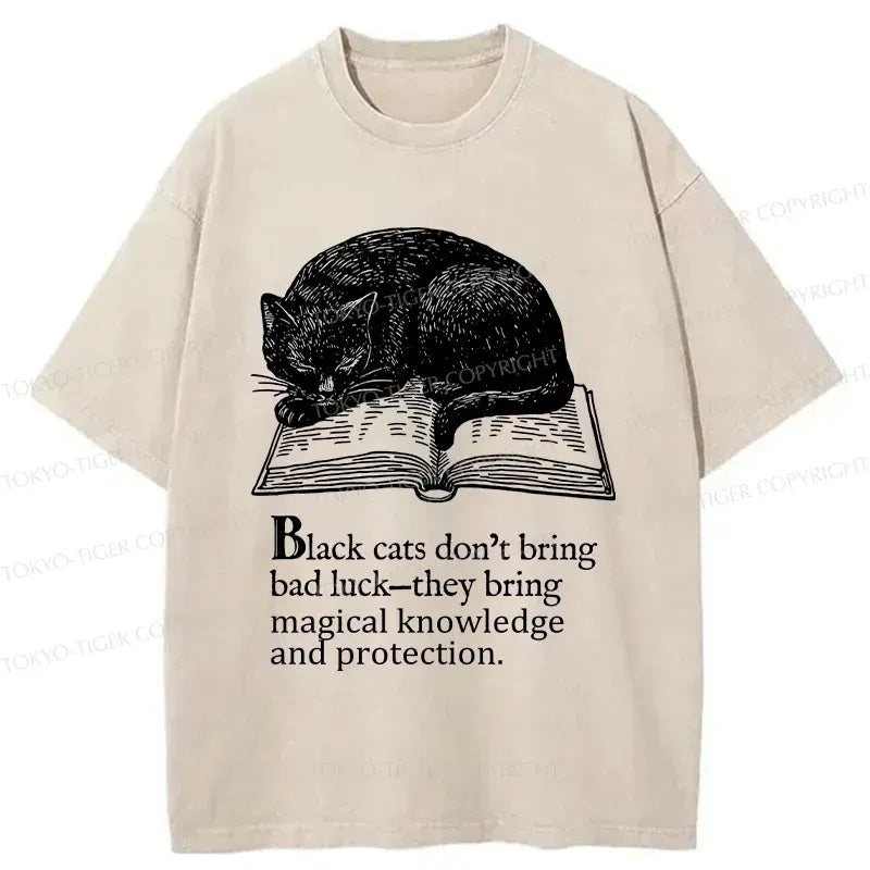 Kyoto Retro Cat Sleeping on Book T-Shirt