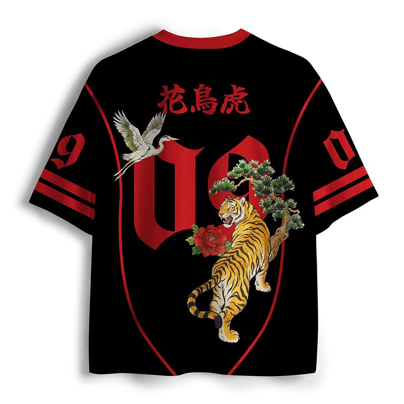 Vintage Ukiyo-e Tiger Mesh Jersey