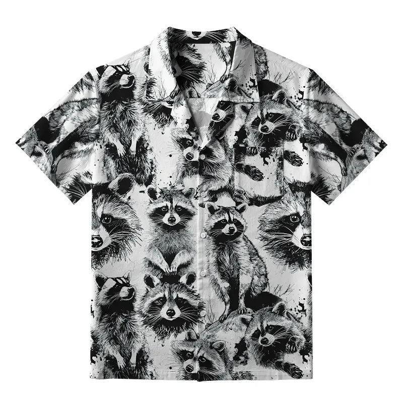 White Unisex Hawaiian Shirt Free Shipping