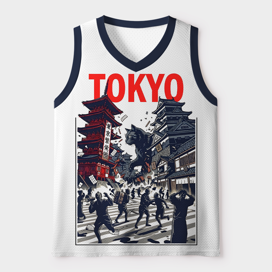 Tokyo Giant Monster Cat Tank Top
