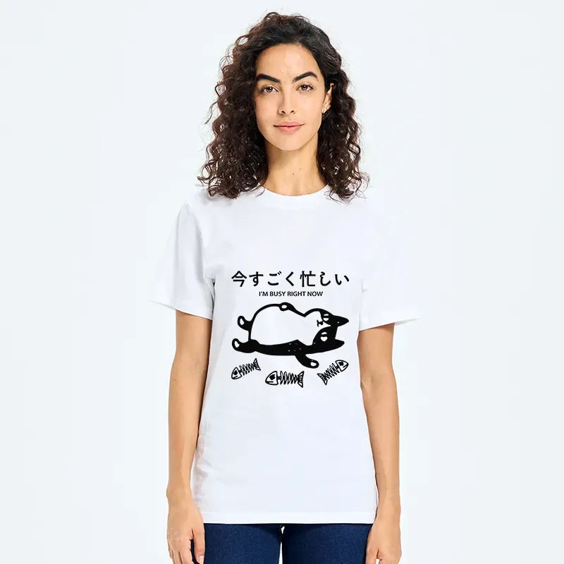 classic japanese culture cotton t shirt for men