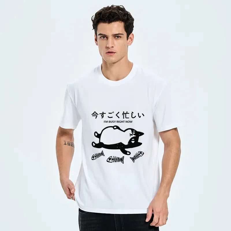 japanese vintage unisex t shirt for daily wear