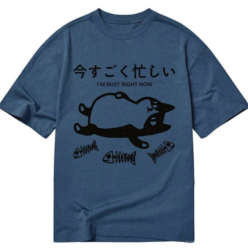 classic japanese culture cotton t shirt for men