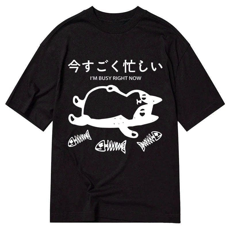 classic japanese culture cotton t shirt for men