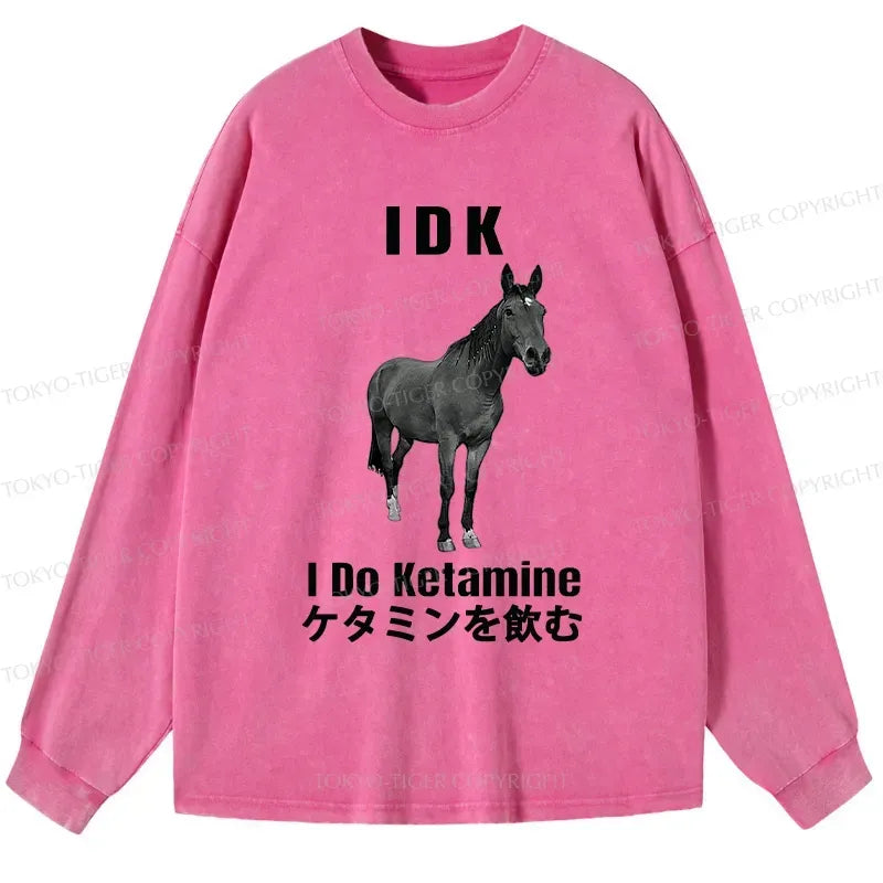 japanese vintage washed long sleeve t-shirt