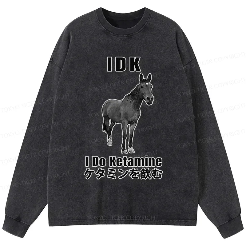 japanese vintage washed long sleeve t-shirt