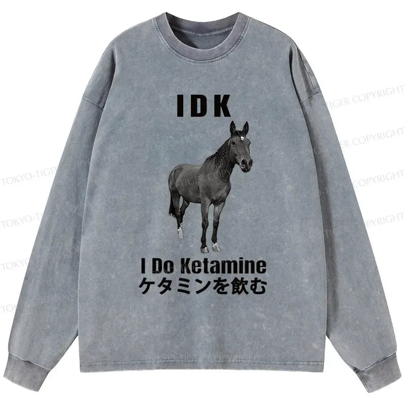 washed long sleeve tee for daily wear