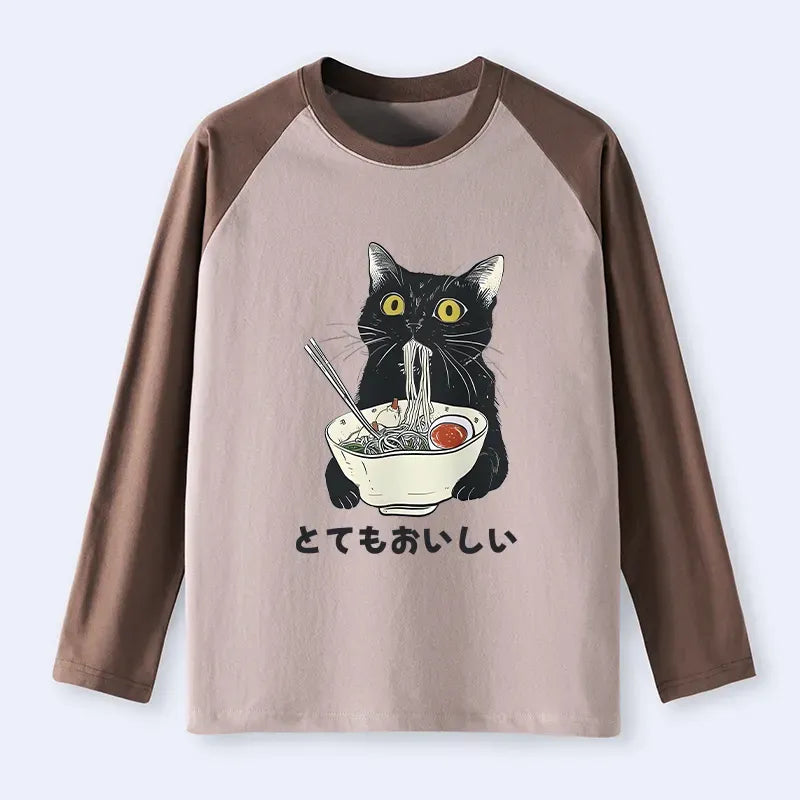 Kyoto Cat Ramen Unisex Tee for Daily Wear