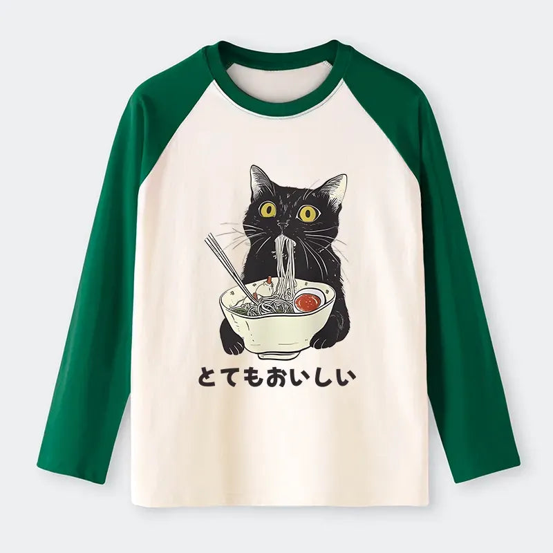 Kyoto Cat Ramen Unisex Tee for Daily Wear