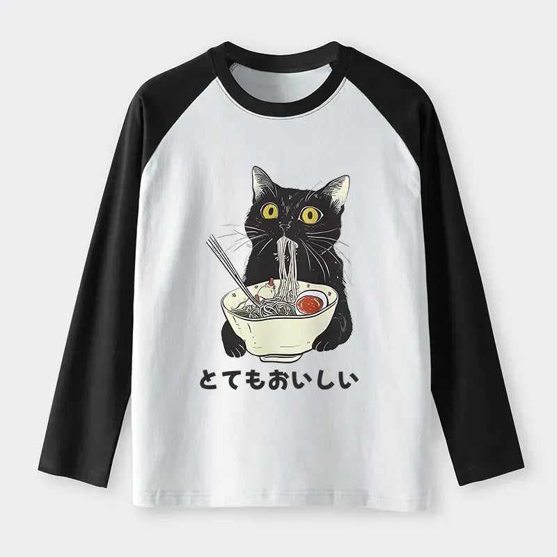 Kyoto Cat Ramen Unisex Tee for Daily Wear