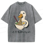 Vintage Japanese Ramen T-Shirt for Streetwear