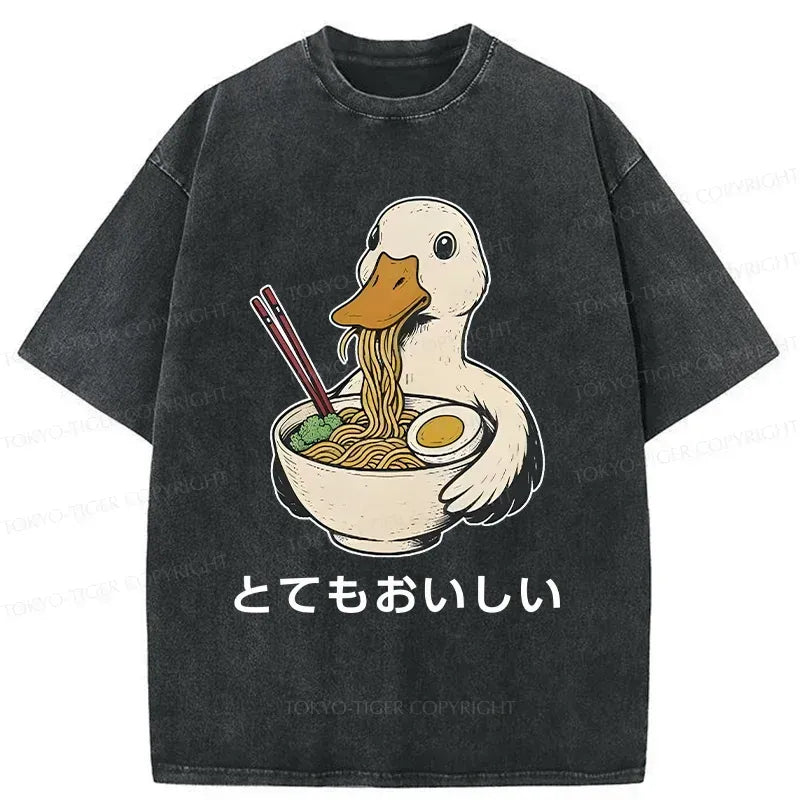 Vintage Japanese Ramen T-Shirt for Streetwear