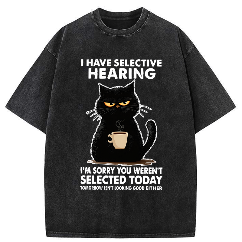 Kyoto-Lion Not Selected Today Washed T-Shirt