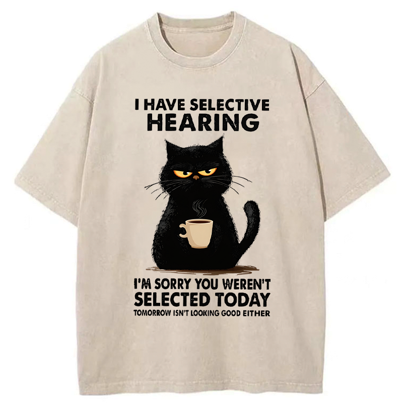 Kyoto-Lion Not Selected Today Washed T-Shirt