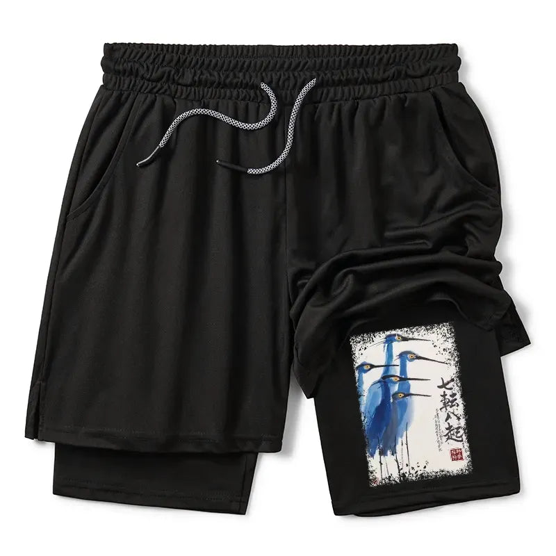 Kyoto-Lion Wings That Never Yield Training Shorts