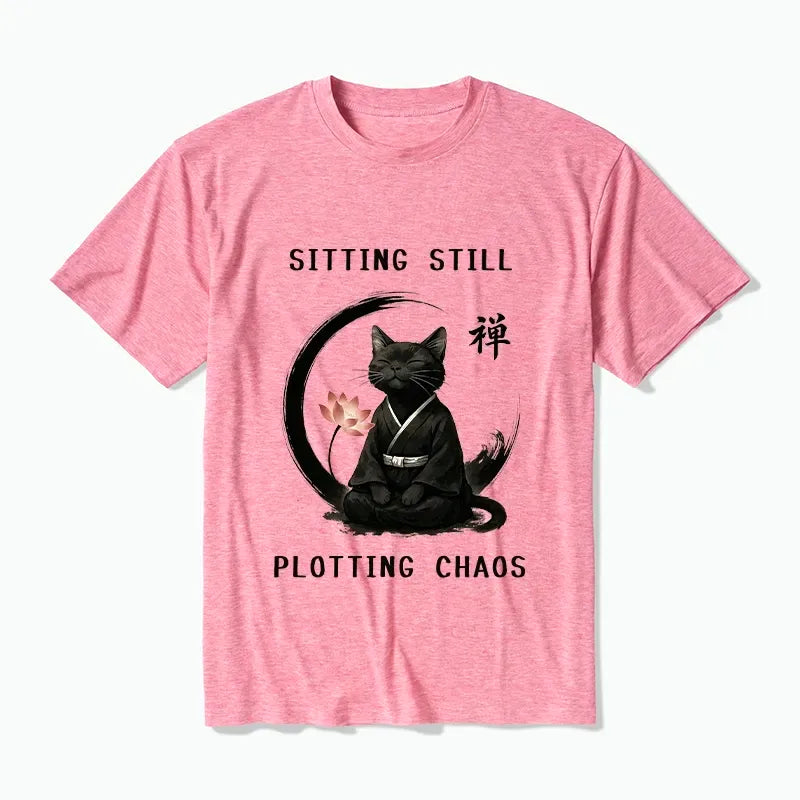 Unisex Cotton Blend Cat Tee Trending