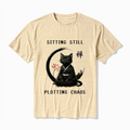 Unisex Cotton Blend Cat Tee Trending
