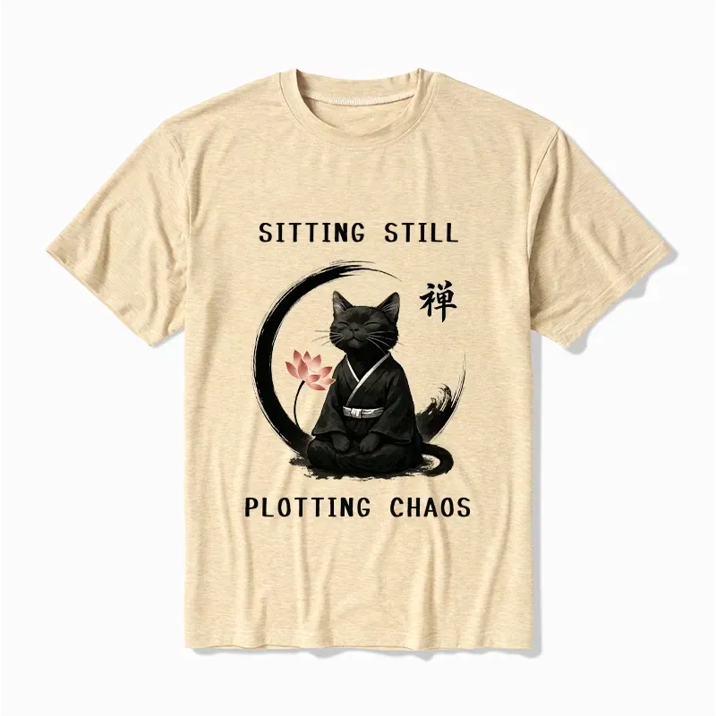 Unisex Cotton Blend Cat Tee Trending