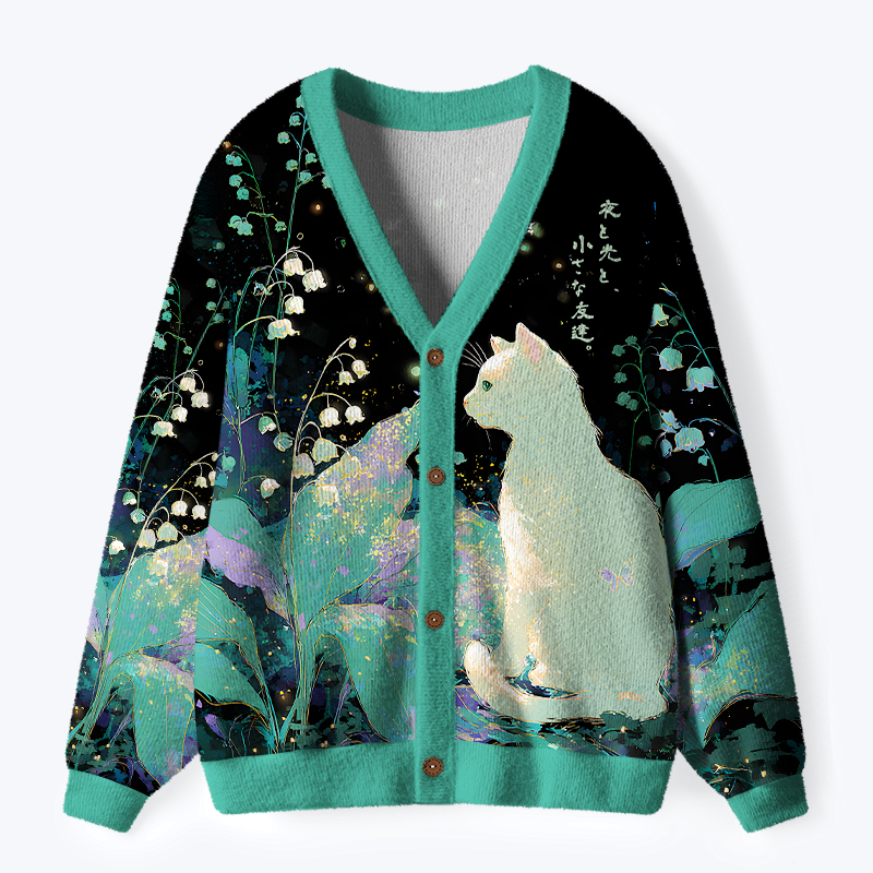 japanese lion cardigan sweater on sale