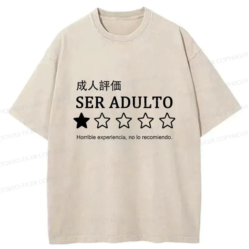 Japanese Ukiyo-e Washed T-Shirt for Streetwear