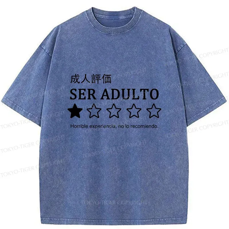 Kyoto-Lion Adult Reviews Washed T-Shirt