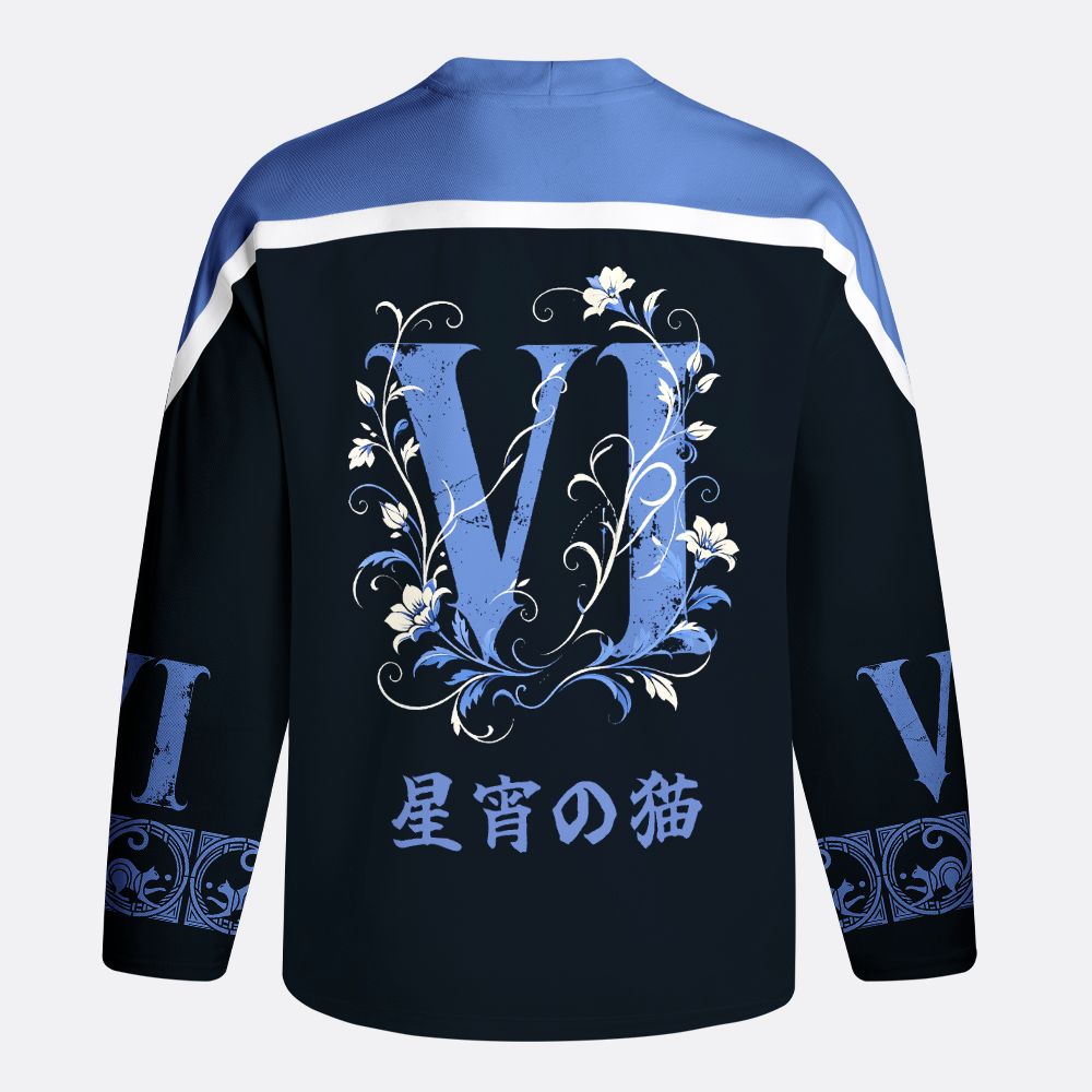 Kyoto-Lion Lunar Cat Long-Sleeve Hockey Jersey