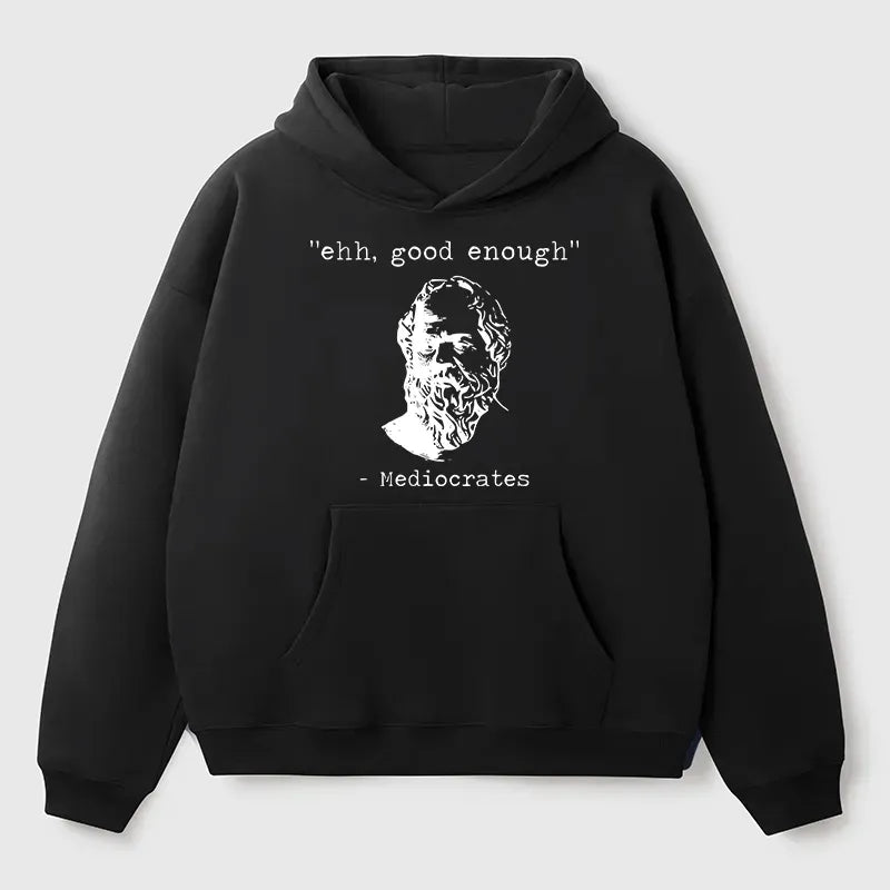 Kyoto-Lion Mediocrates Meme Adult Fleece Hoodie
