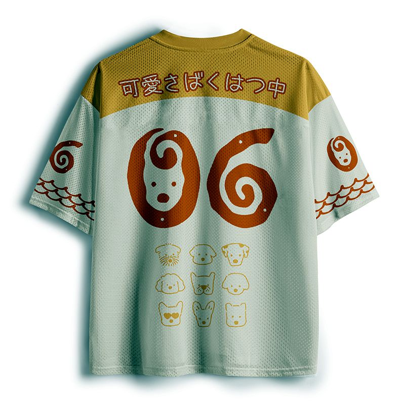 Kyoto Lion Mesh Jersey for Daily Wear
