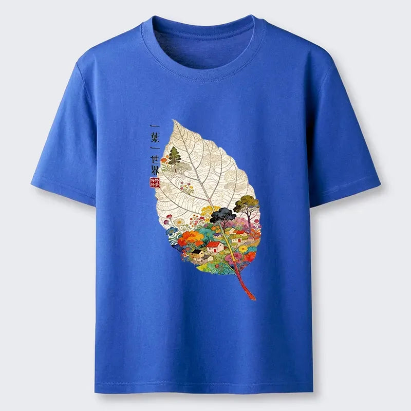 Colorful Kyoto-Lion T-Shirt for Vacation