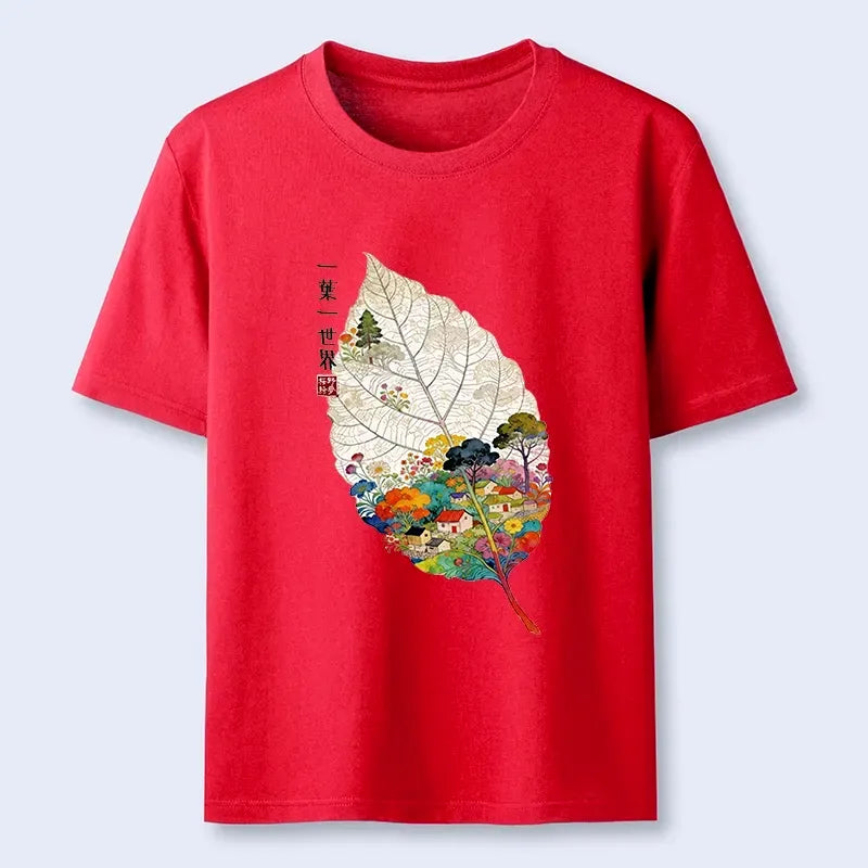 Colorful Kyoto-Lion T-Shirt for Vacation