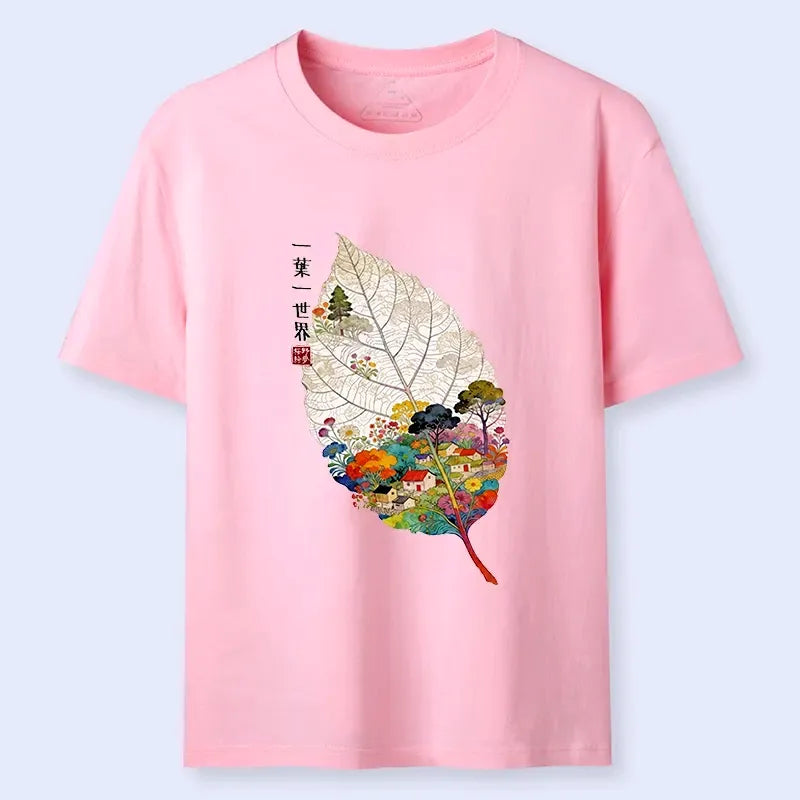 Colorful Kyoto-Lion T-Shirt for Vacation