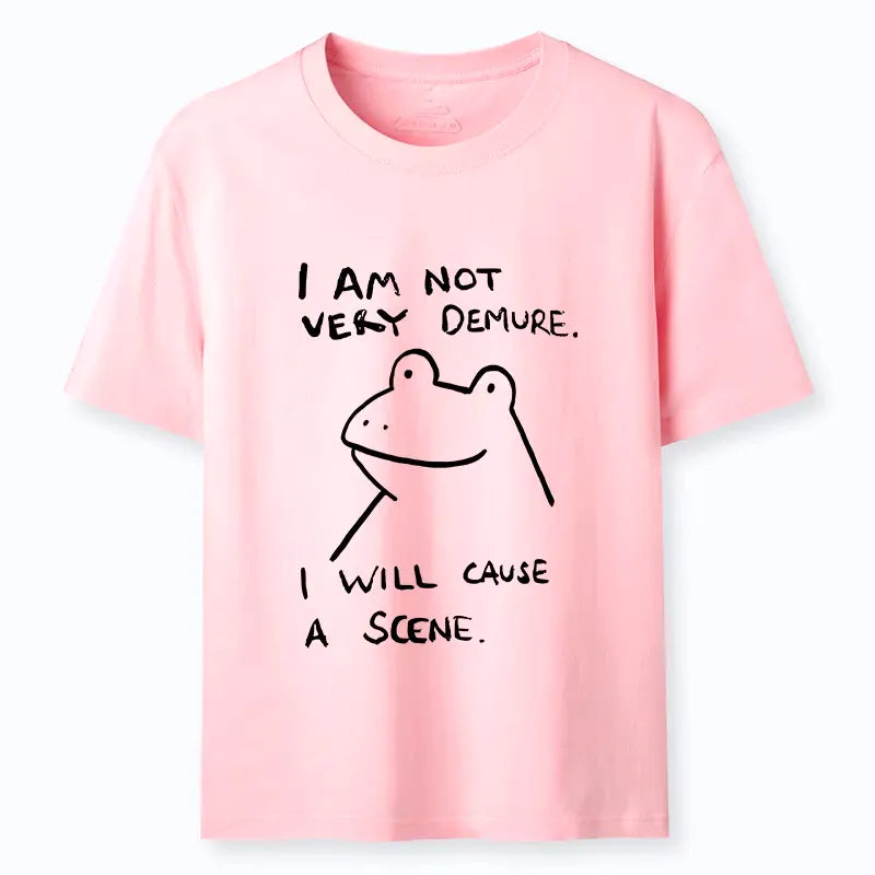 Humorous Frog Classic T-Shirt for Daily Wear