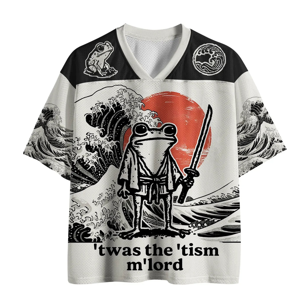 Kyoto-Lion Focused Samurai Frog Mesh Jersey