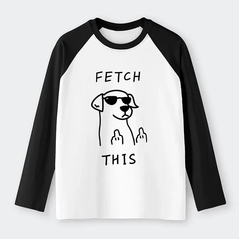unisex cotton raglan long sleeve t shirt