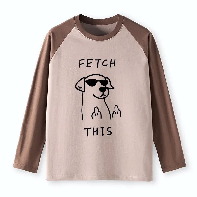 unisex cotton raglan long sleeve t shirt