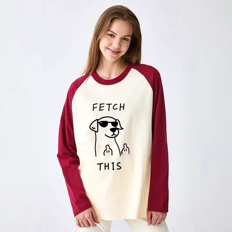 unisex cotton raglan long sleeve t shirt