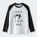 unisex cotton raglan long sleeve t shirt