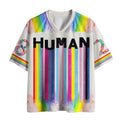 Kyoto Lion Rainbow Stripes Mesh Jersey