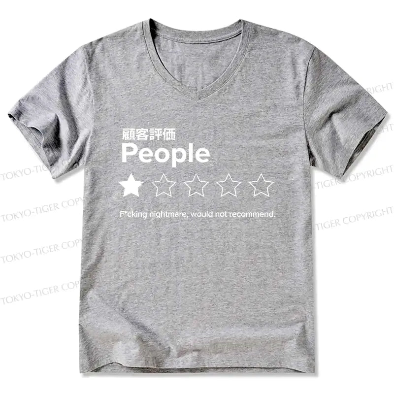 Kyoto-Lion Evaluation People V-Neck Classic T-Shirt