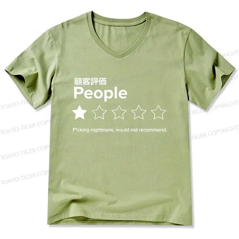 Unisex Cotton V-Neck T-Shirt on Sale