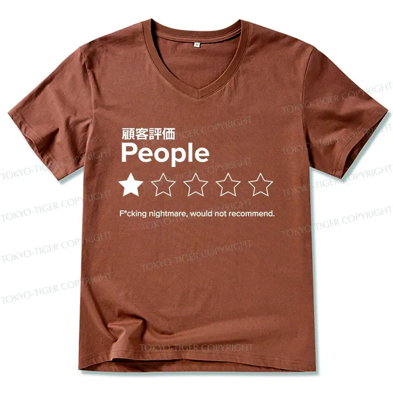 Kyoto-Lion Evaluation People V-Neck Classic T-Shirt