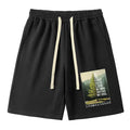 Japanese Healing Forest Shorts for Summer