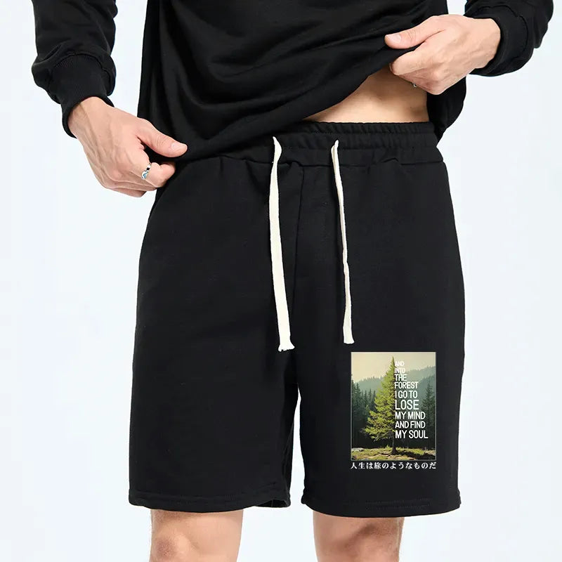 Kyoto-Lion Healing Forest Unisex Shorts