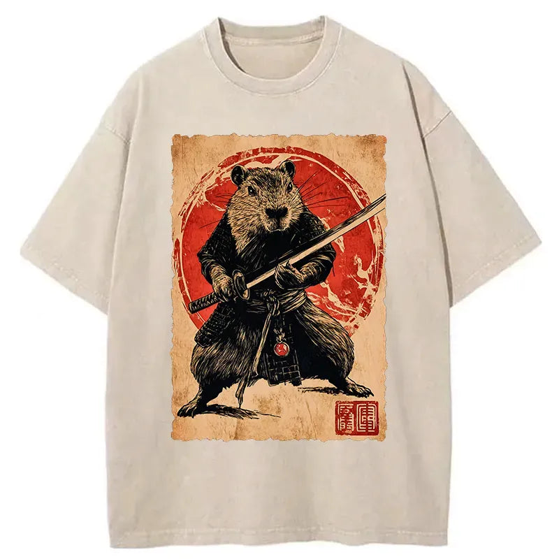 kyoto lion vintage japanese tee for daily wear