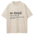 Kyoto-Lion Re-Tired Funny Washed T-Shirt